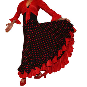 Agosto flamenco dance skirt