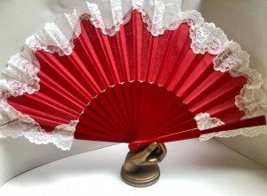 Extra Large Red Flamenco Fan