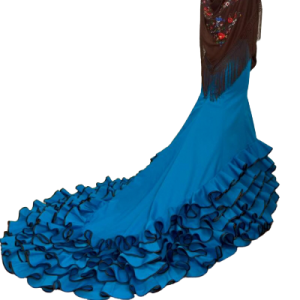 Palmas Deluxe Flamenco Bata de Cola Skirt