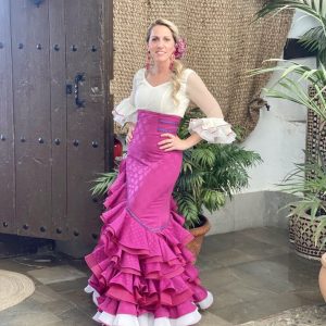 Rociera Flamenco Dance Skirt