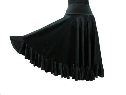 Black Practice Flamenco Skirt