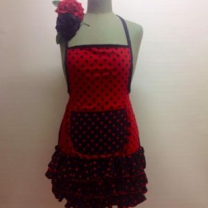 Red/Black Flamenco Apron