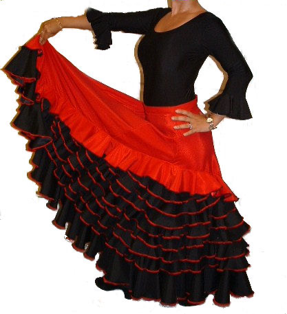 Malga flamenco skirt