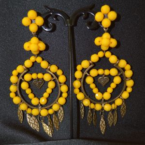 Yellow Flamenco earrings