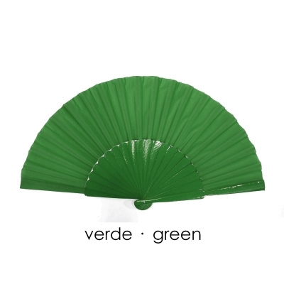 Large Green Flamenco Fan