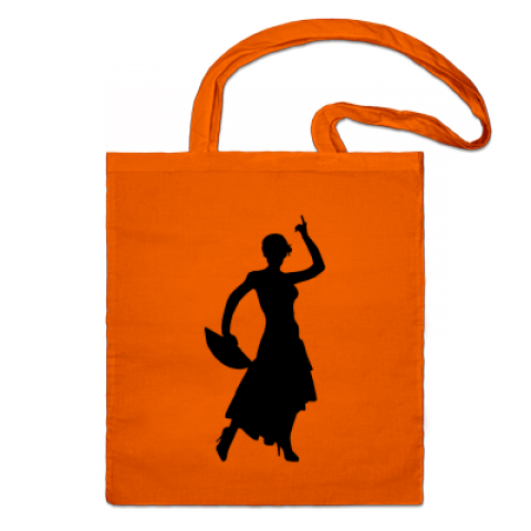 Orange flamenco bag