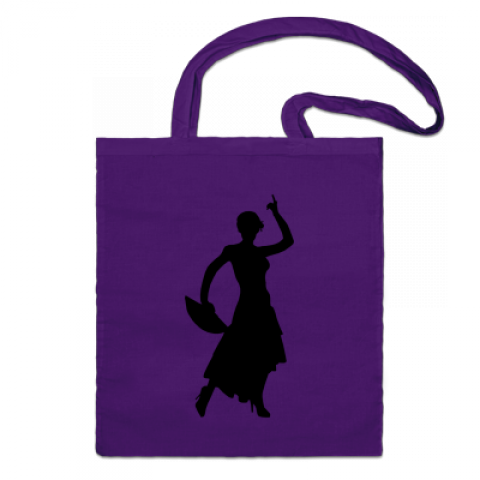purple flamenco bag