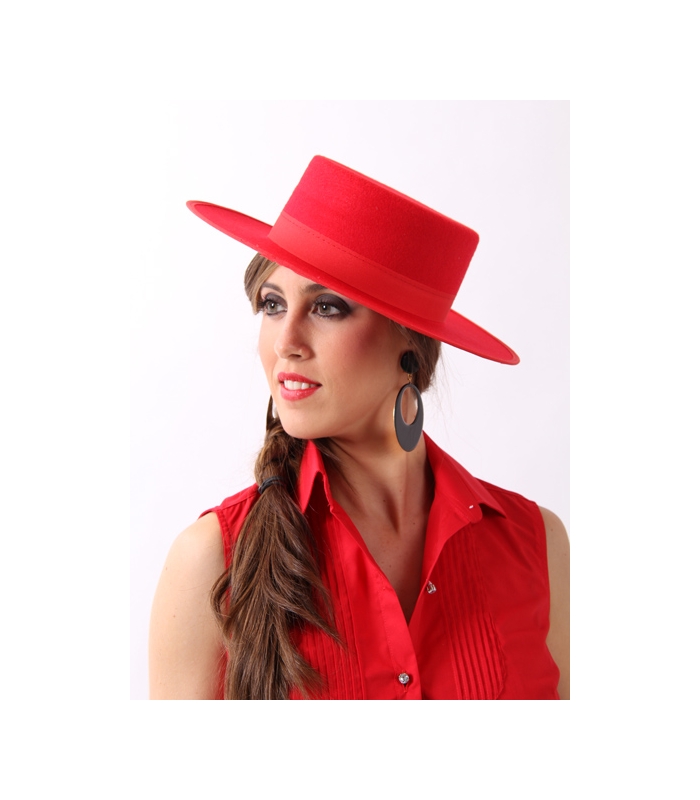 Rotere ale hulkende Red Flamenco Hat - Everything Flamenco Everything Flamenco -