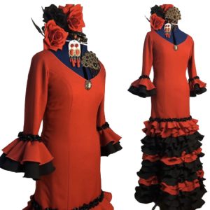 girasol flamenco dance dress
