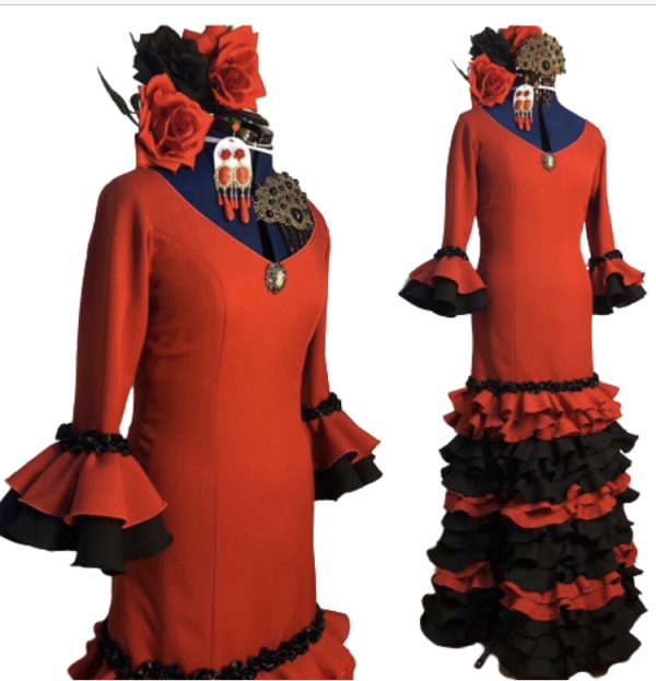girasol flamenco dance dress
