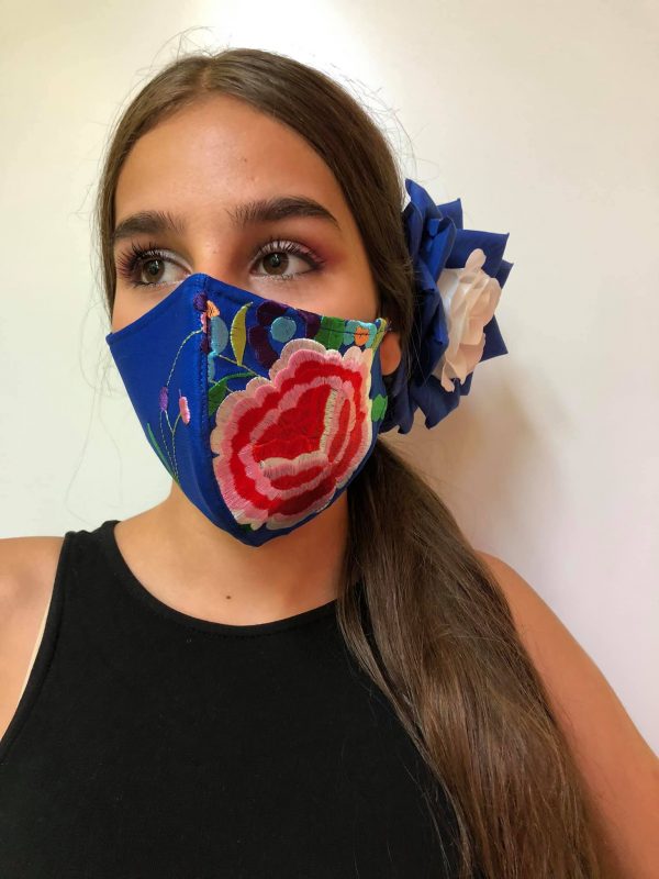 Embroider Flamenco Spanish Face Mask