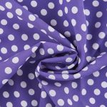 171 purple white dot fabric