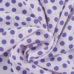 176 white-purple dot fabric