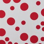 white red dot fabric