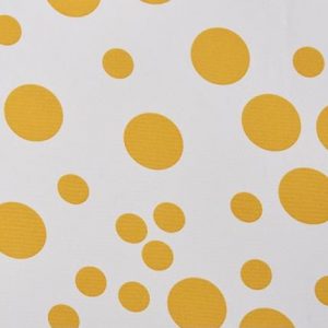 152 white yellow dot fabric