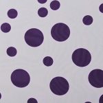 149 white purple dot fabric