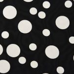 balck white dot fabric