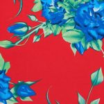 blue flower fabric 101