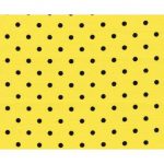 141 yellow black dot fabric