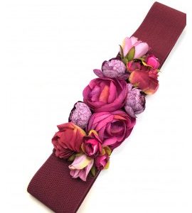 Buganvilla Elastic Flamenco Flower Belts