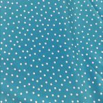 93turquoise white dot fabric