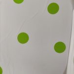 white green dot fabric