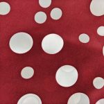 red wine dot fabric