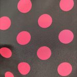 Black red dot fabric