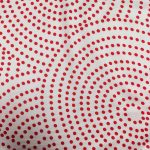 71 white red dot fabric