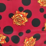 52 roses with dot fabric