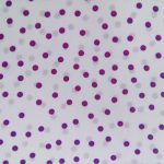 97 white fuchsia dot fabric
