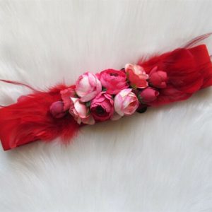 Flamenco Elastic Flower Belts