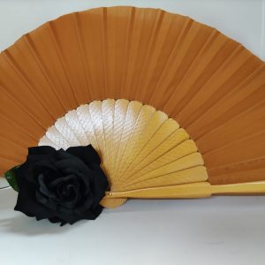 Large Gold Flamenco Fan