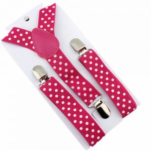 Pink/White Flamenco Suspenders