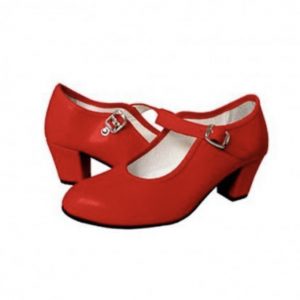 Red Kids Flamenco Shoes