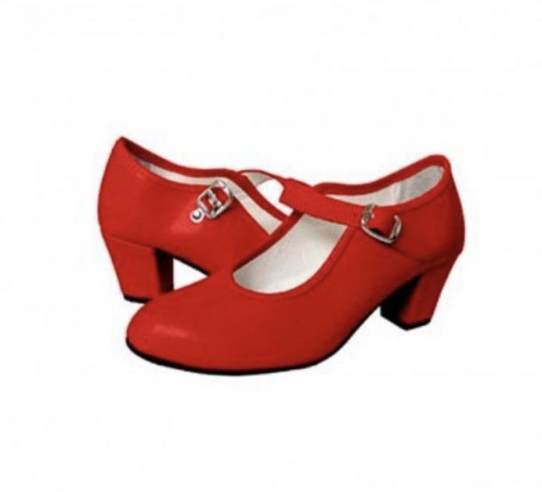 Red Kids Flamenco Shoes