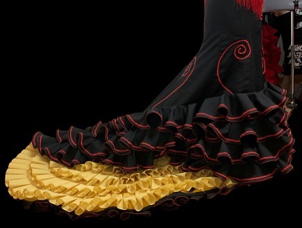 Caracoles Flamenco Bata de Cola Skirt