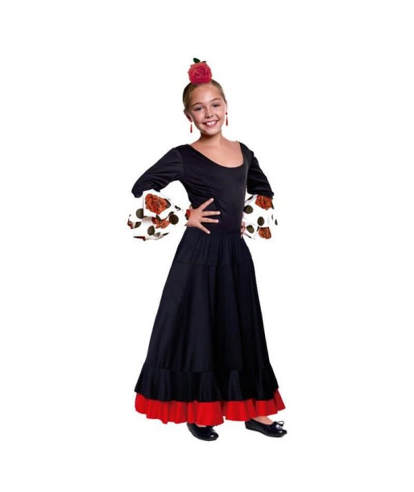 Black-Red Flamenco Dance Skirt