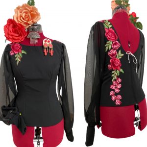 Almeria flamenco blouse