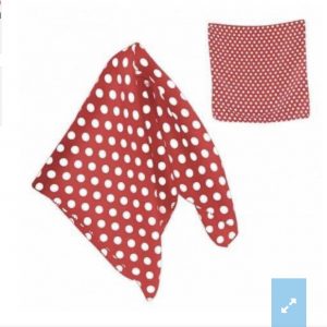 red-white dot flamenco scarf