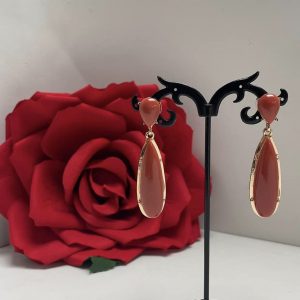 Triana Red flamenco earrings