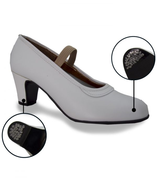 white flamenco shoes semi-professional