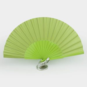 Large pistachio green flamenco fan