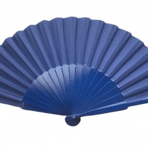 Large royal blue Flamenco fan
